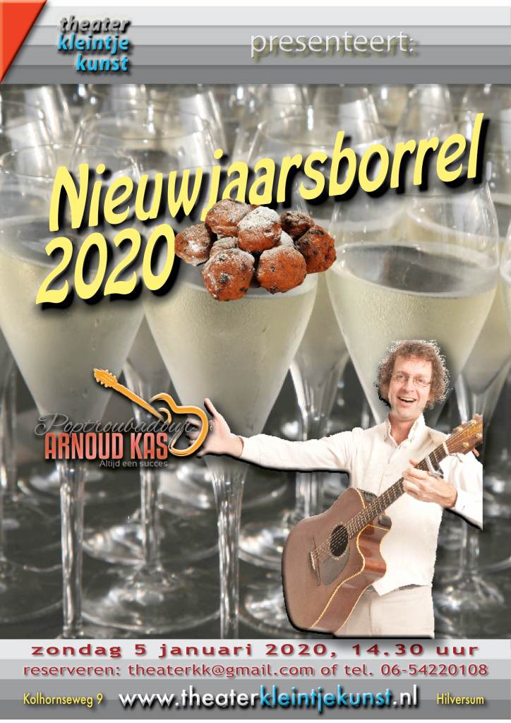 Traditionele Nieuwjaarsborrel in Theater Kleintje Kunst